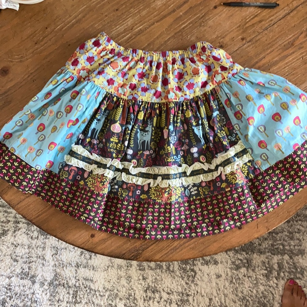 Rare* vintage* Matilda Jane Girls Size 12 Patterned Skirt